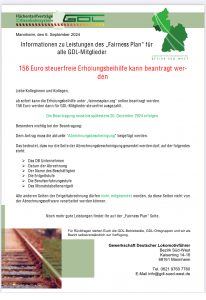  Nach der Erholung ist vor der Erholung. 156 Euro Erholungsbeihilfe Illustration 