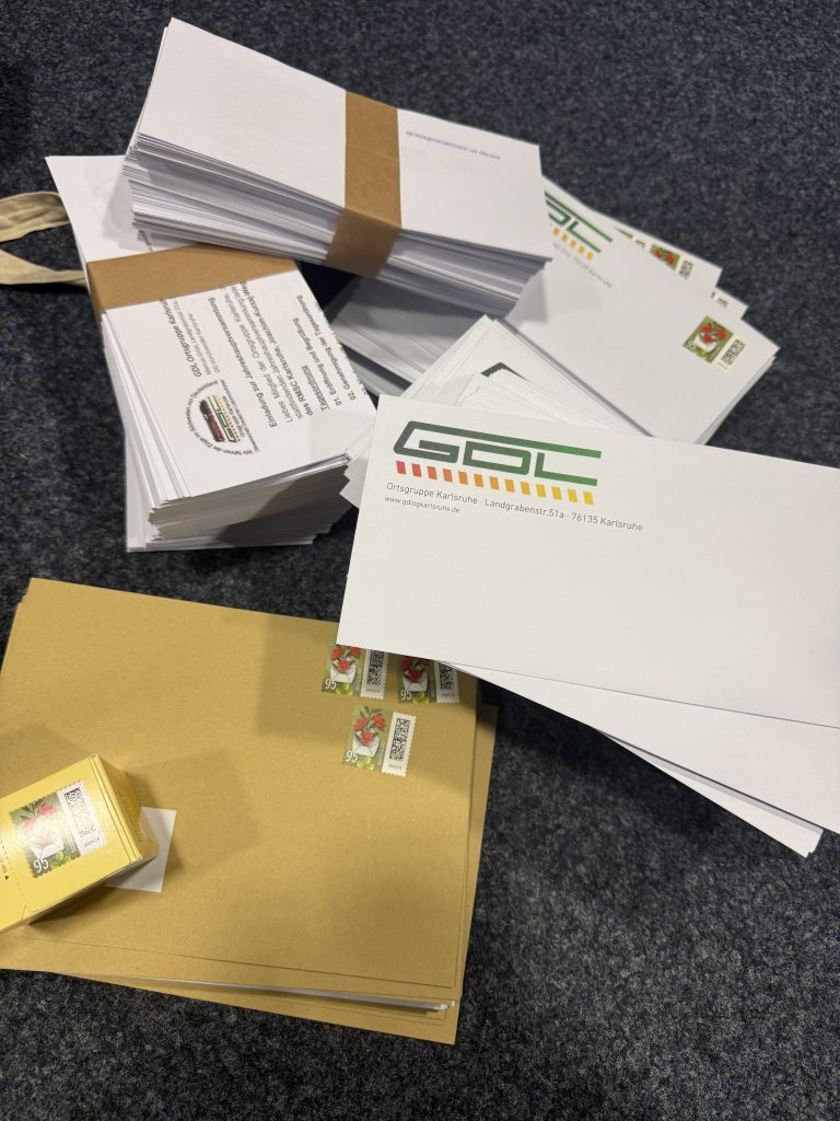 Weihnachtspost und Einladungen JHV