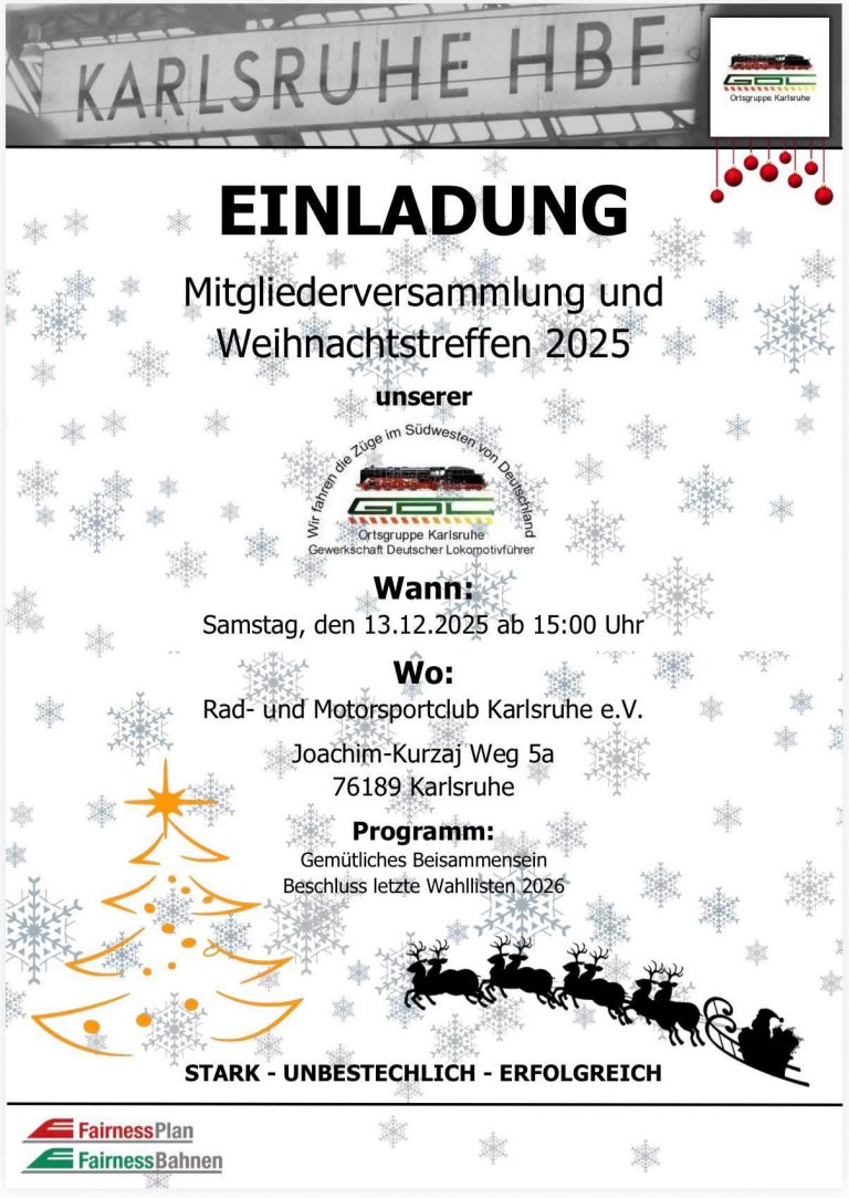 Weihnachtstreffen und Mitgliederversammlung